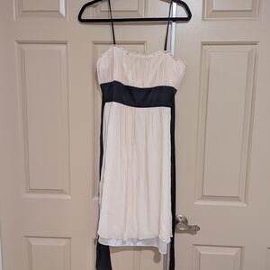 Nine West Cream and Black Mini Dress
